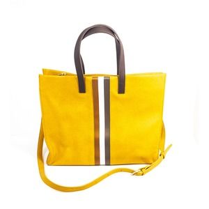 Moda Luxe Stylish, Spacious Tote Bag - Mustard/Yellow
